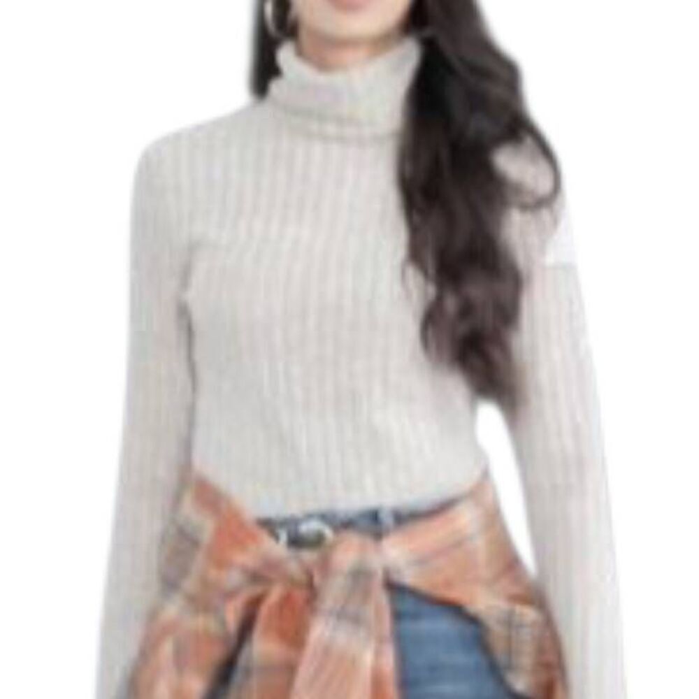 Laolasi Beige Turtleneck Bodysuit Sz.2XL EUC Runs Small.